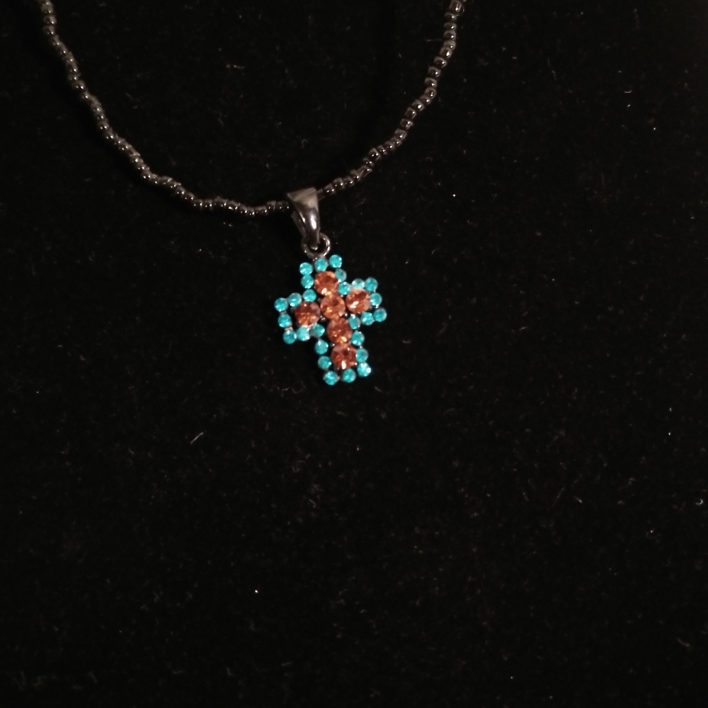 Crystal Cross Necklace